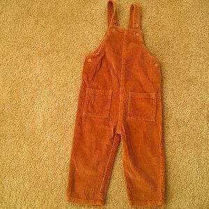 Little Co by Lauren Conrad Brown Corduroy Overalls Size 2t 100% Organic Cotton